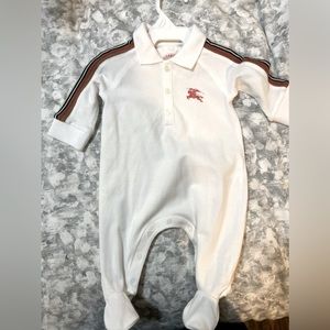 Burberry Collared Onesie 1 Month